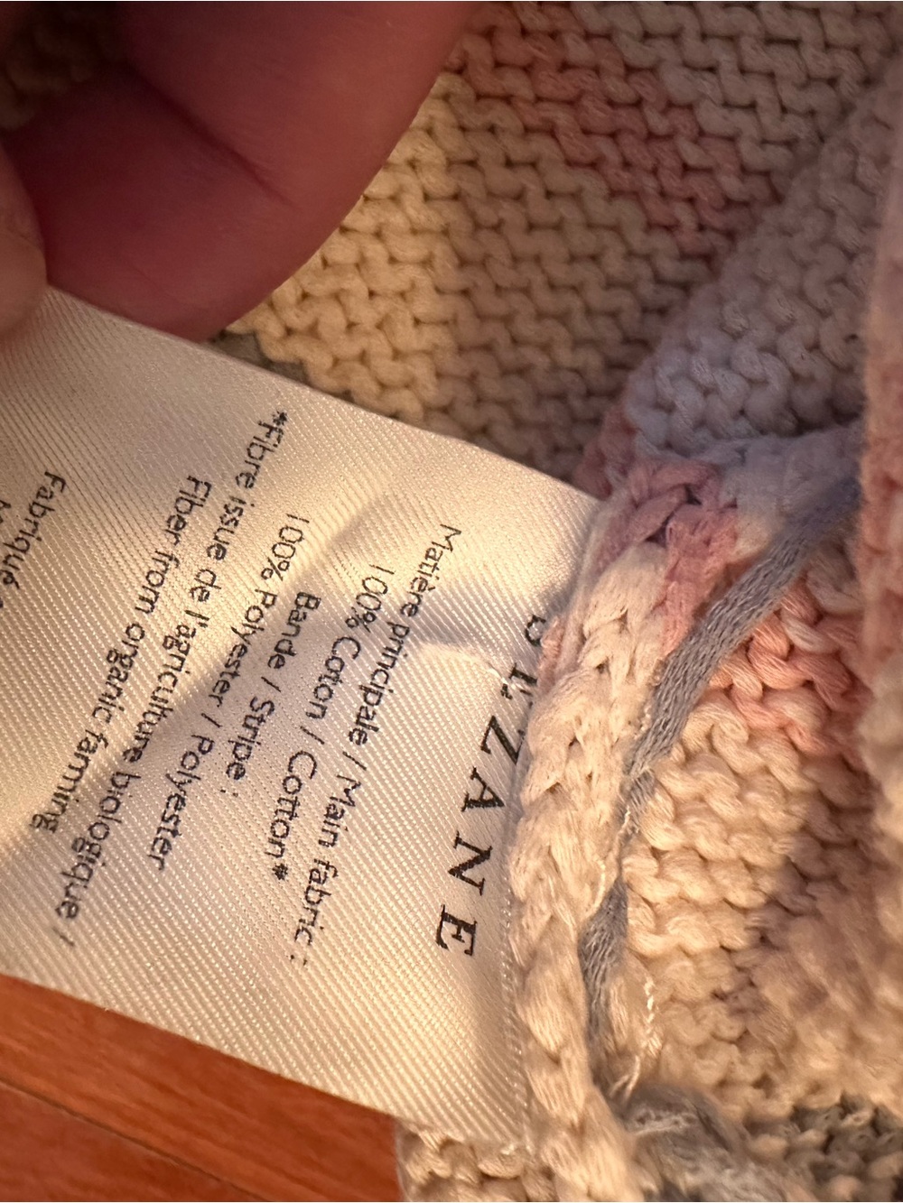 Sezane Leotine Sweater with Pastel Stripes - Picture 3 of 3